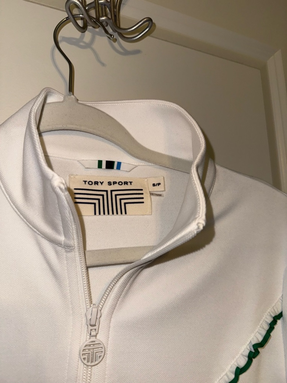 Tory Birch Ruffle Trim Track Jacket - Picture 3 of 4
